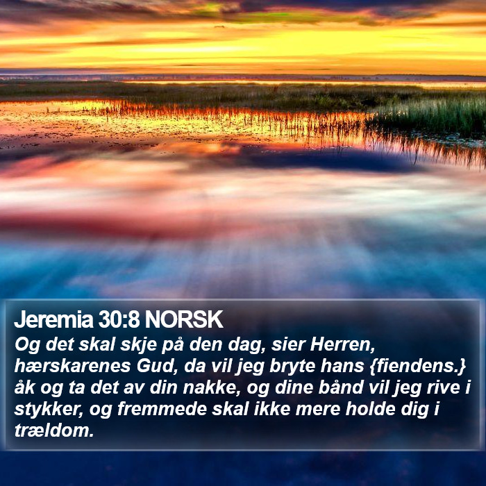 Jeremia 30:8 NORSK Bible Study