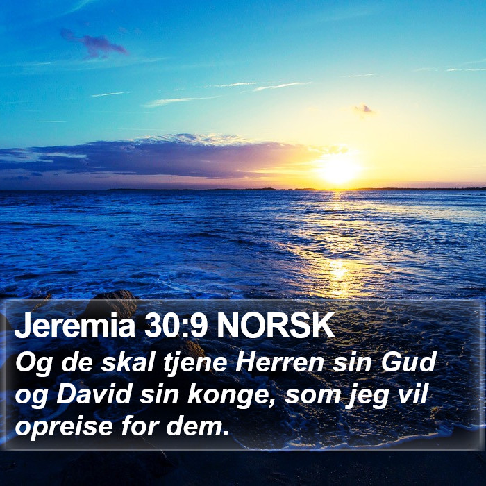 Jeremia 30:9 NORSK Bible Study