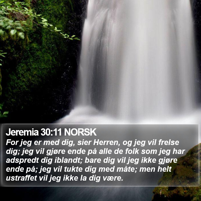 Jeremia 30:11 NORSK Bible Study