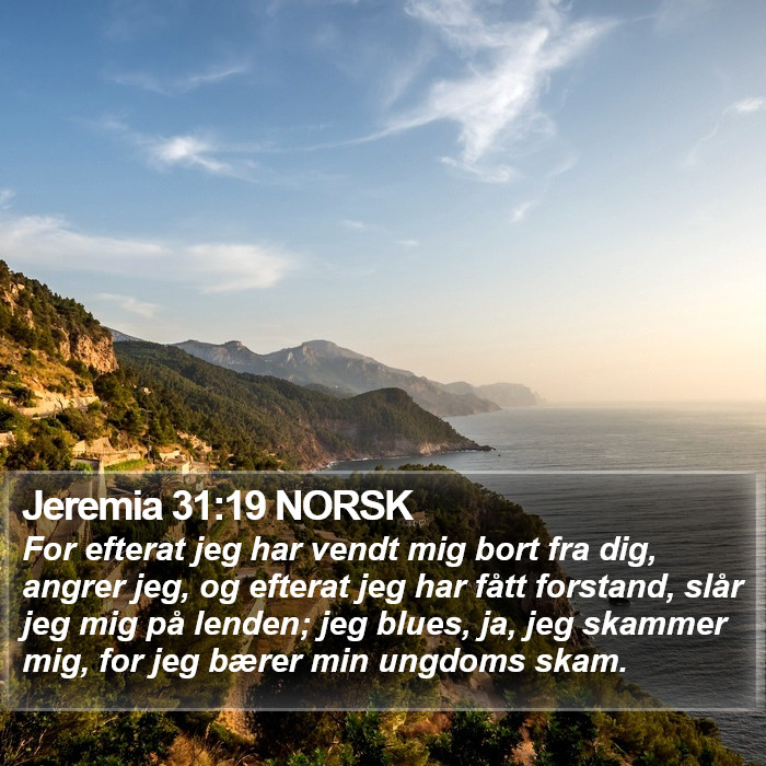 Jeremia 31:19 NORSK Bible Study