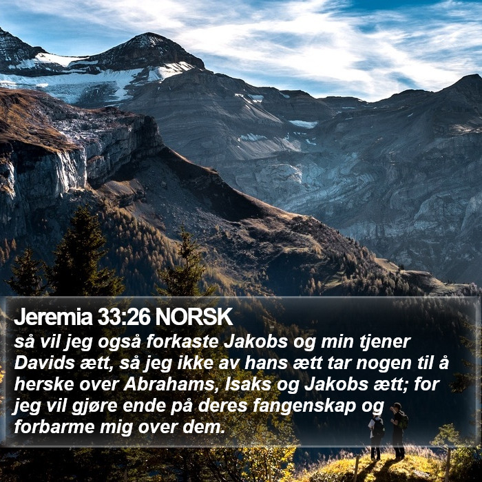 Jeremia 33:26 NORSK Bible Study