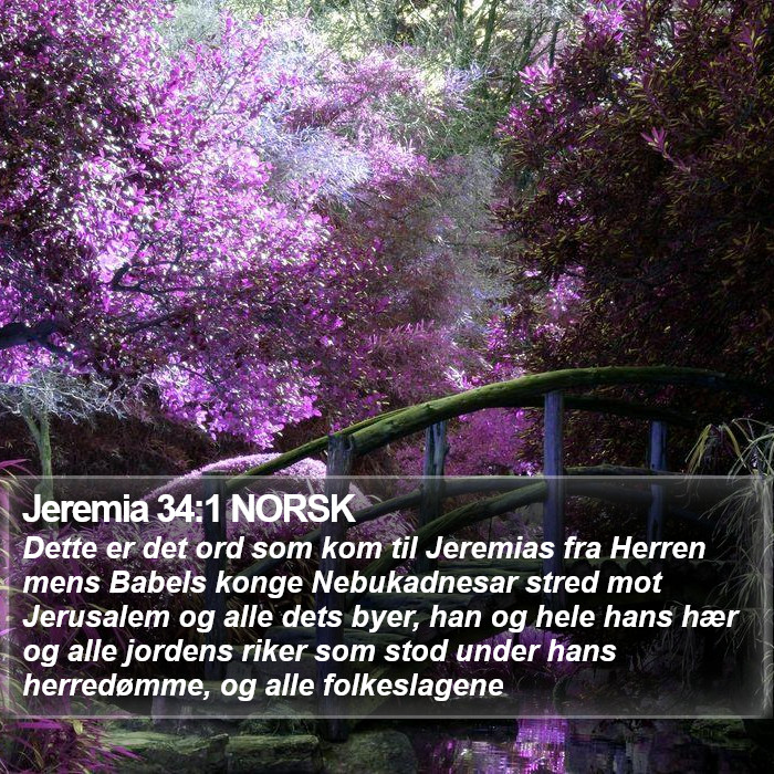 Jeremia 34:1 NORSK Bible Study