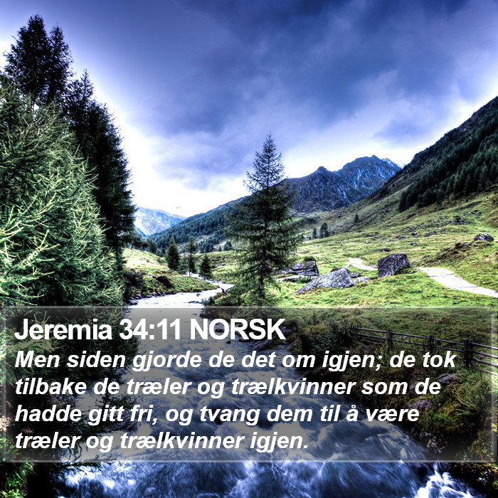 Jeremia 34:11 NORSK Bible Study