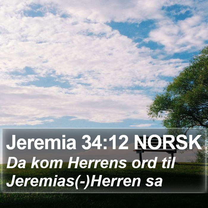 Jeremia 34:12 NORSK Bible Study