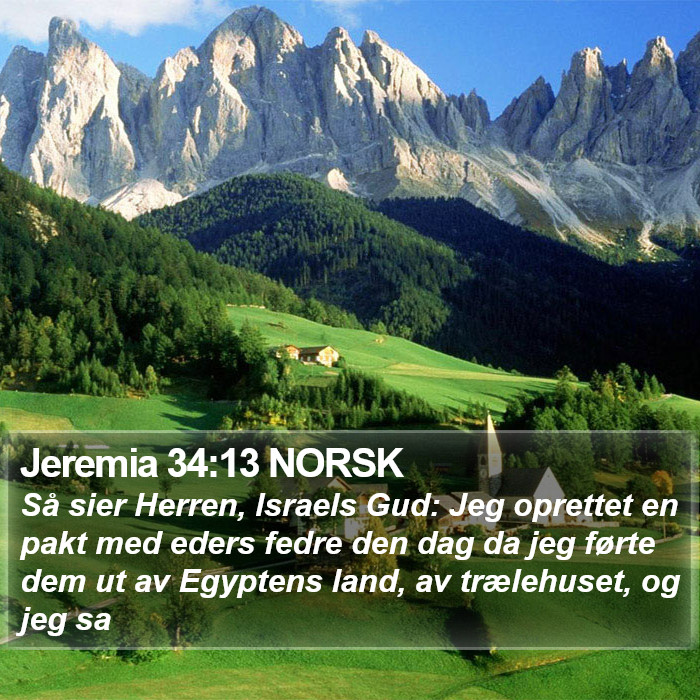 Jeremia 34:13 NORSK Bible Study