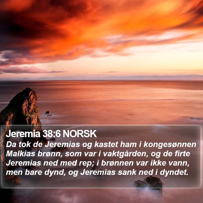 Jeremia 38:6 NORSK Bible Study