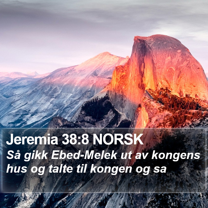 Jeremia 38:8 NORSK Bible Study