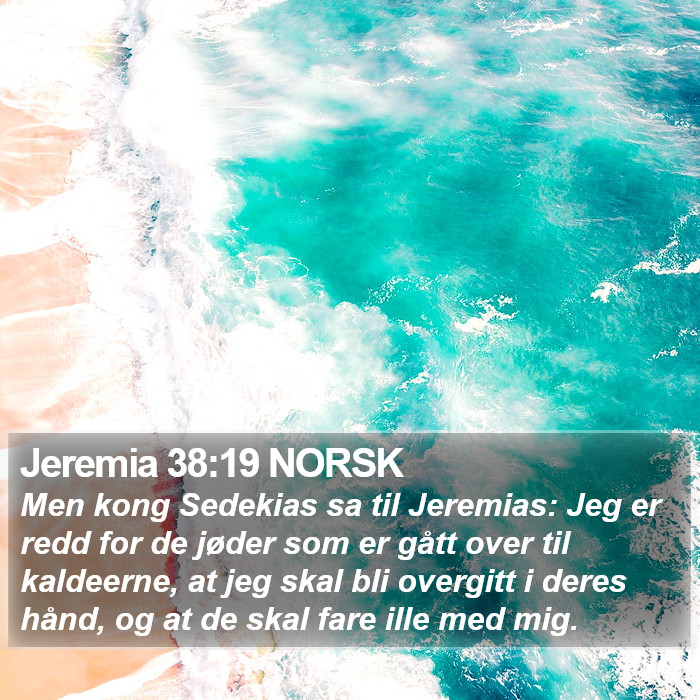 Jeremia 38:19 NORSK Bible Study