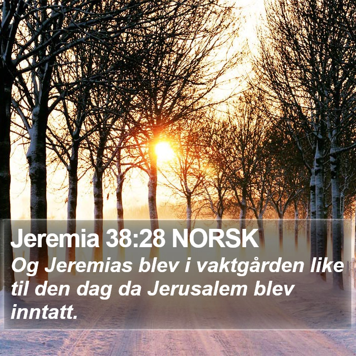 Jeremia 38:28 NORSK Bible Study