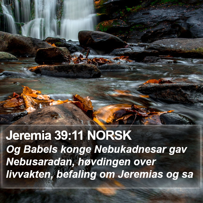 Jeremia 39:11 NORSK Bible Study