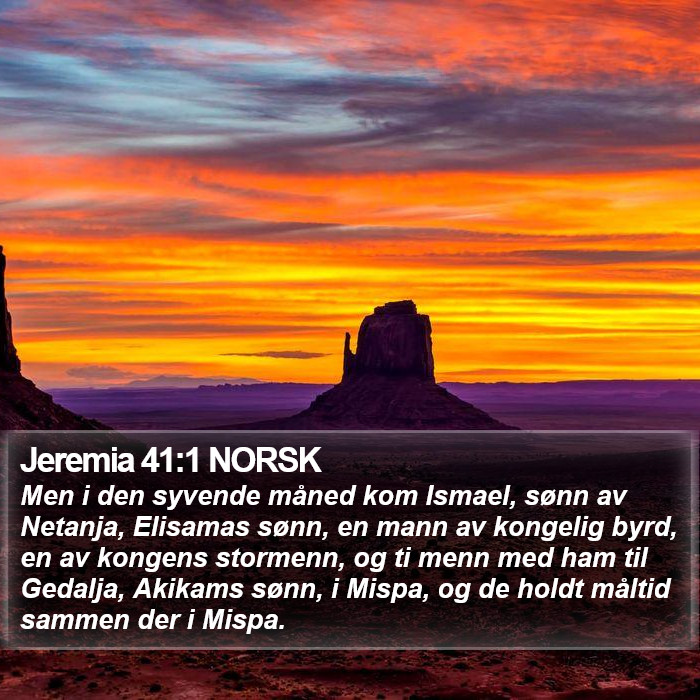 Jeremia 41:1 NORSK Bible Study