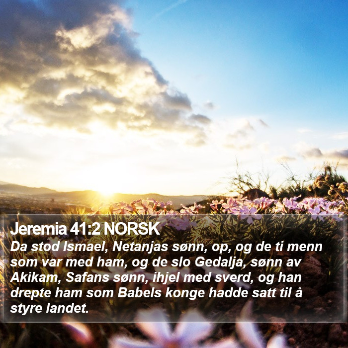 Jeremia 41:2 NORSK Bible Study