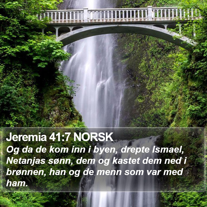 Jeremia 41:7 NORSK Bible Study