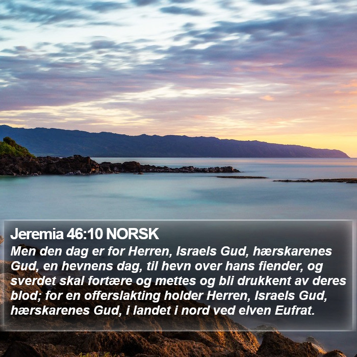 Jeremia 46:10 NORSK Bible Study