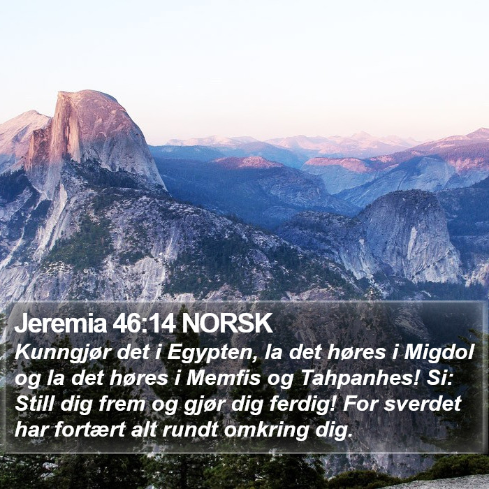 Jeremia 46:14 NORSK Bible Study