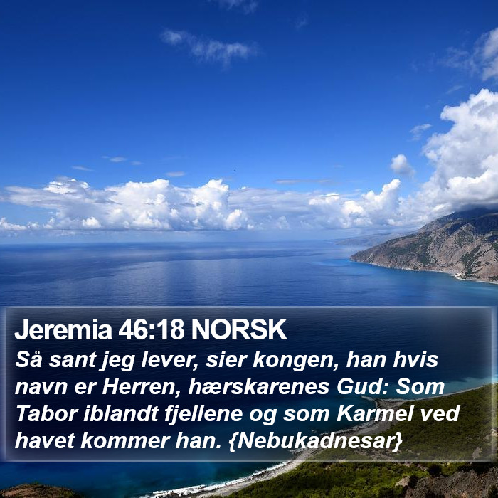 Jeremia 46:18 NORSK Bible Study