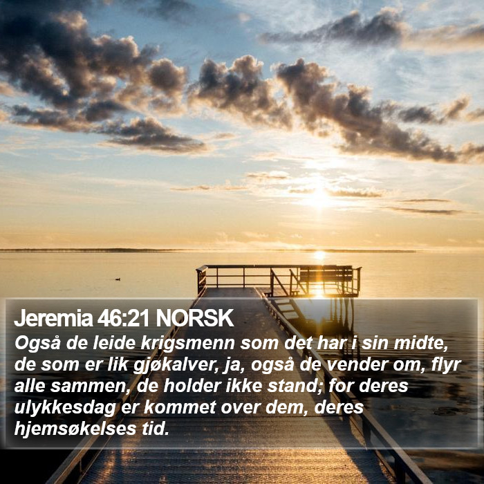 Jeremia 46:21 NORSK Bible Study