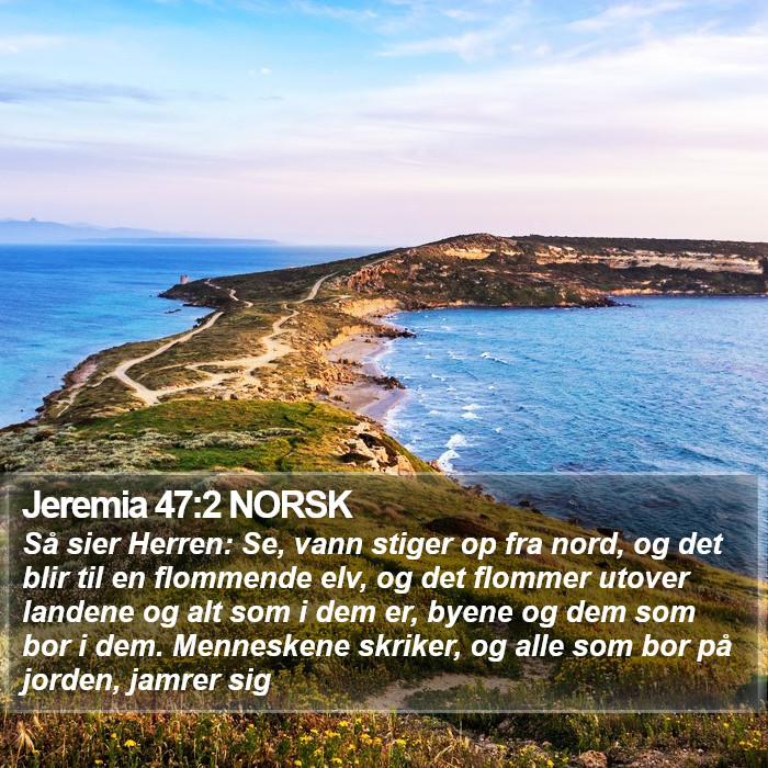 Jeremia 47:2 NORSK Bible Study