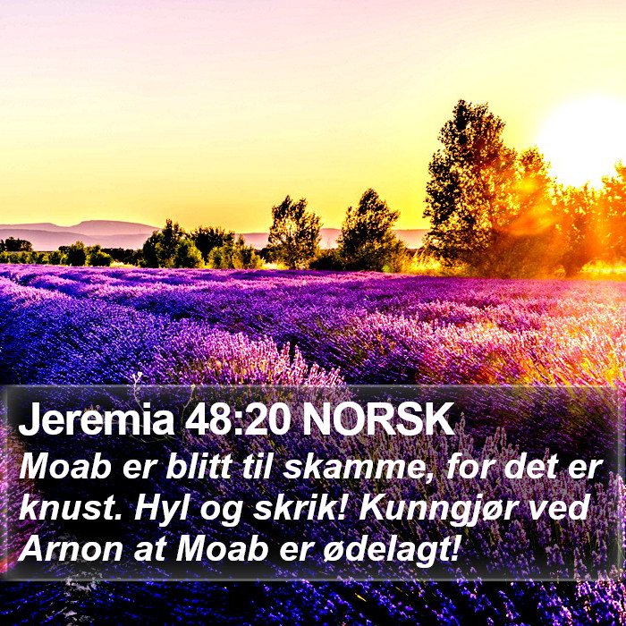 Jeremia 48:20 NORSK Bible Study