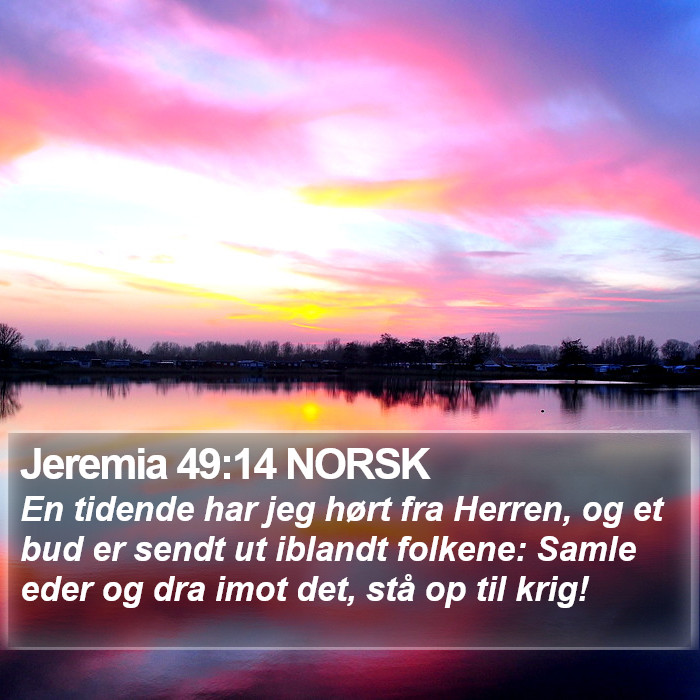 Jeremia 49:14 NORSK Bible Study