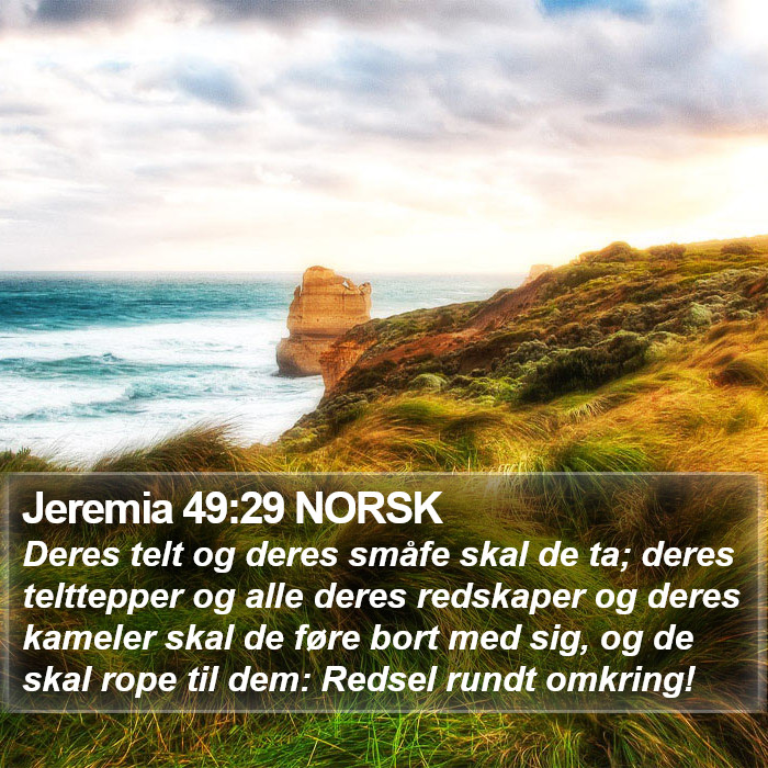 Jeremia 49:29 NORSK Bible Study