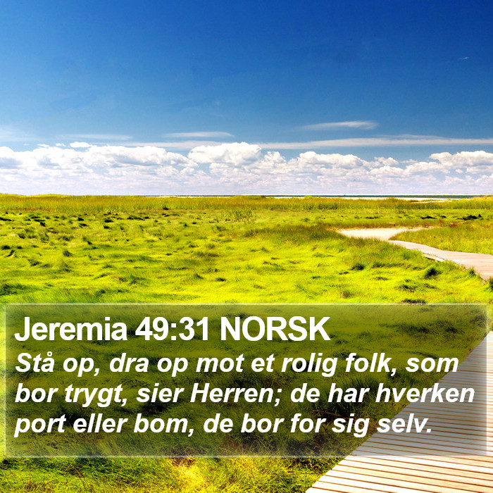 Jeremia 49:31 NORSK Bible Study