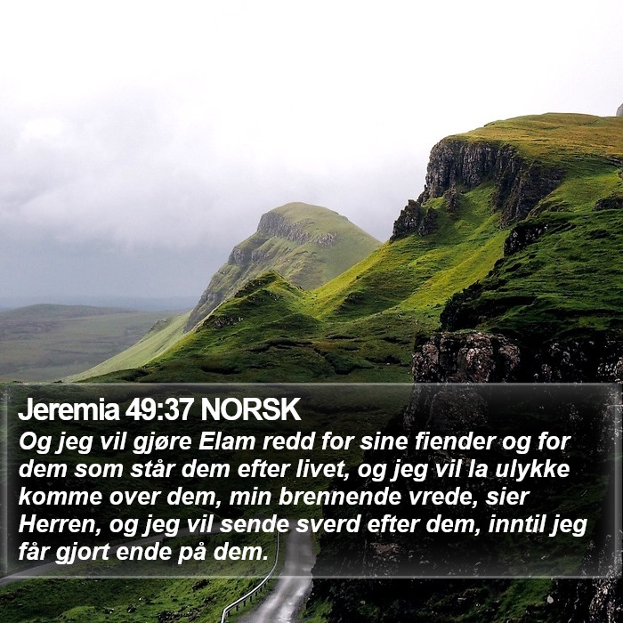 Jeremia 49:37 NORSK Bible Study