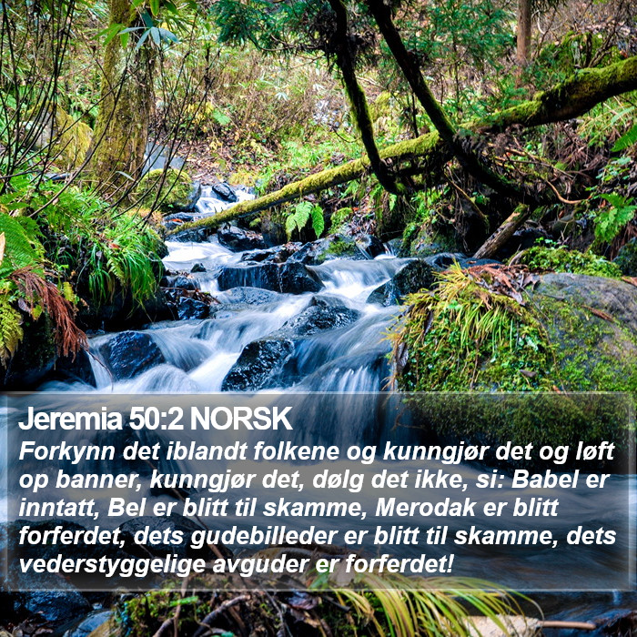 Jeremia 50:2 NORSK Bible Study