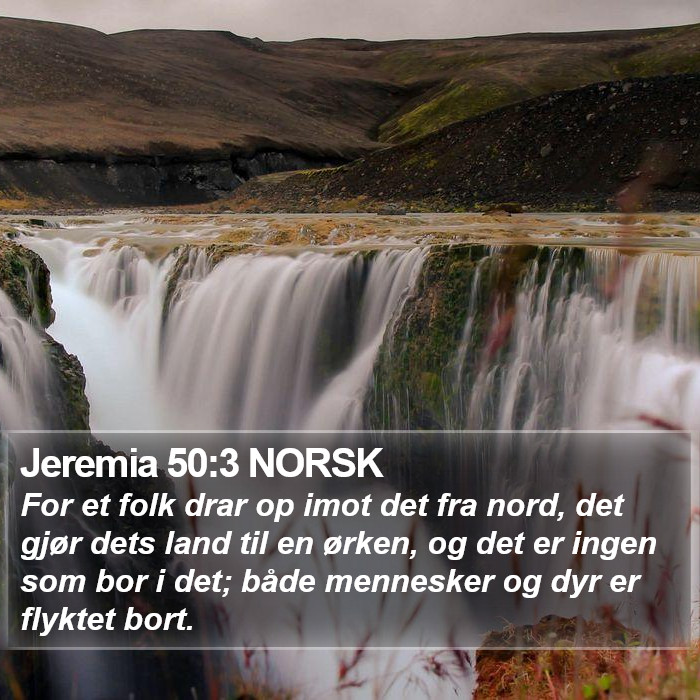 Jeremia 50:3 NORSK Bible Study