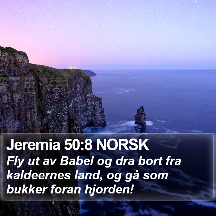 Jeremia 50:8 NORSK Bible Study