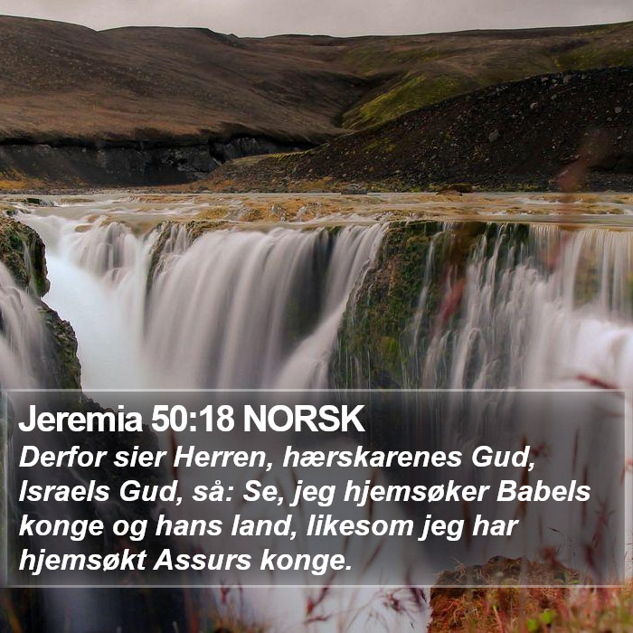 Jeremia 50:18 NORSK Bible Study