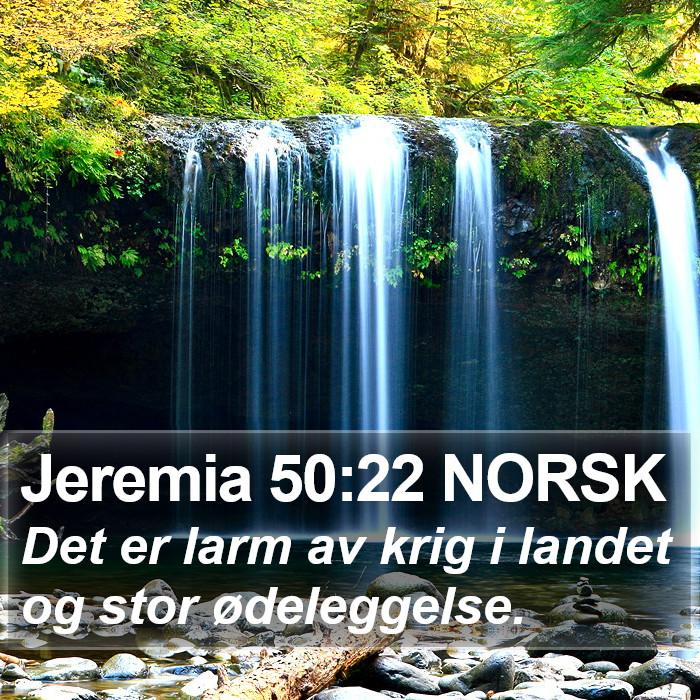 Jeremia 50:22 NORSK Bible Study