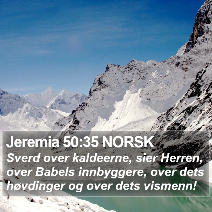 Jeremia 50:35 NORSK Bible Study