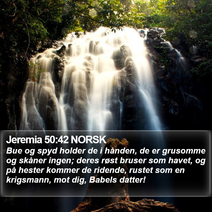 Jeremia 50:42 NORSK Bible Study