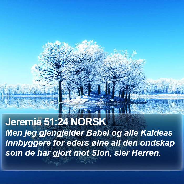 Jeremia 51:24 NORSK Bible Study