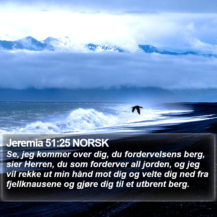 Jeremia 51:25 NORSK Bible Study