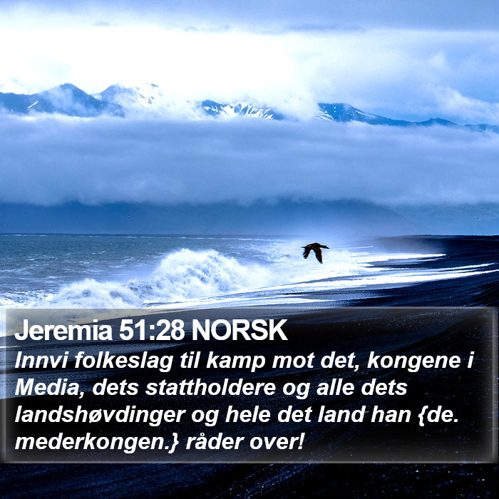 Jeremia 51:28 NORSK Bible Study