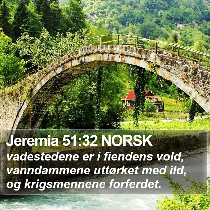 Jeremia 51:32 NORSK Bible Study
