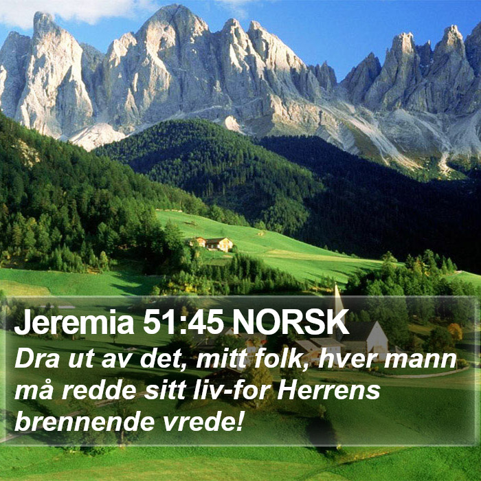 Jeremia 51:45 NORSK Bible Study