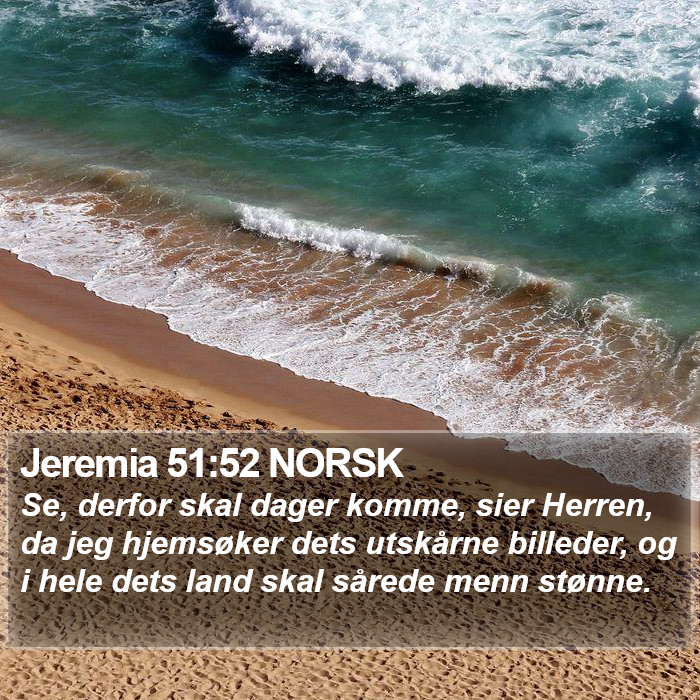 Jeremia 51:52 NORSK Bible Study