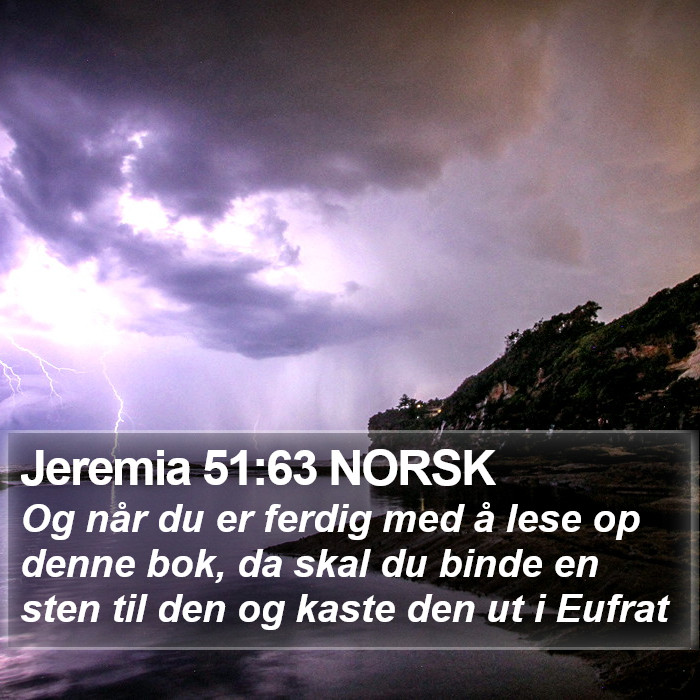 Jeremia 51:63 NORSK Bible Study