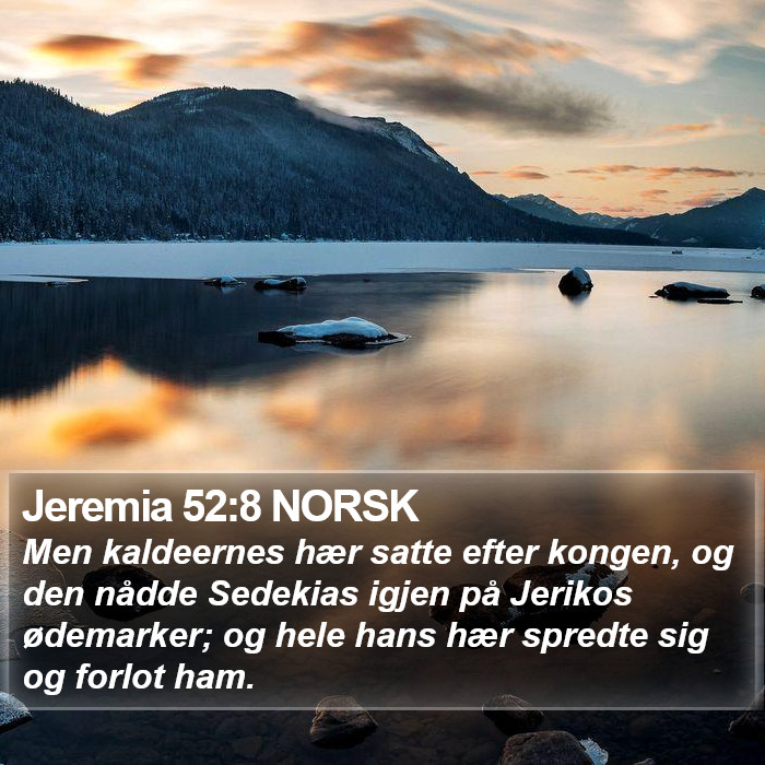 Jeremia 52:8 NORSK Bible Study