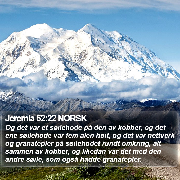 Jeremia 52:22 NORSK Bible Study