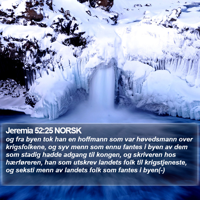 Jeremia 52:25 NORSK Bible Study