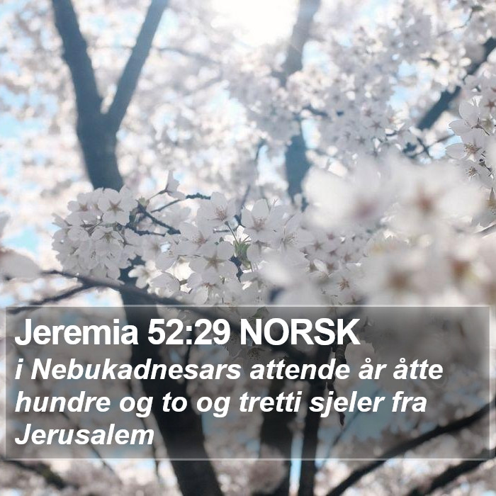 Jeremia 52:29 NORSK Bible Study