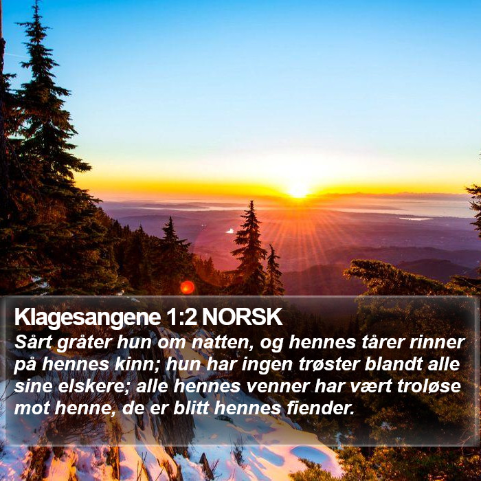 Klagesangene 1:2 NORSK Bible Study