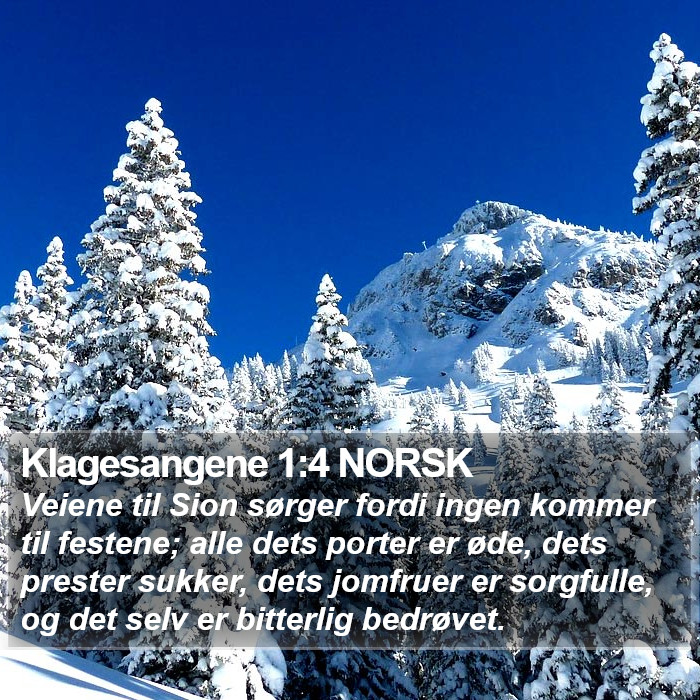 Klagesangene 1:4 NORSK Bible Study