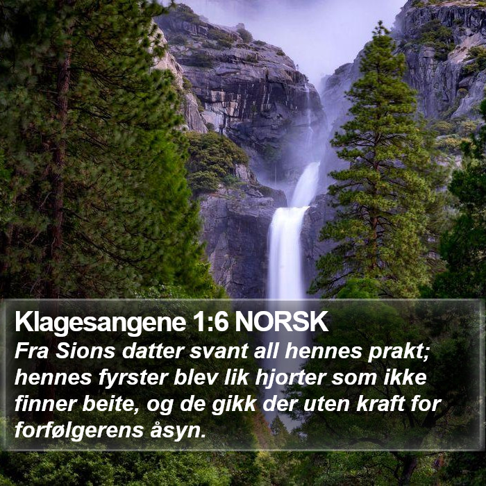 Klagesangene 1:6 NORSK Bible Study