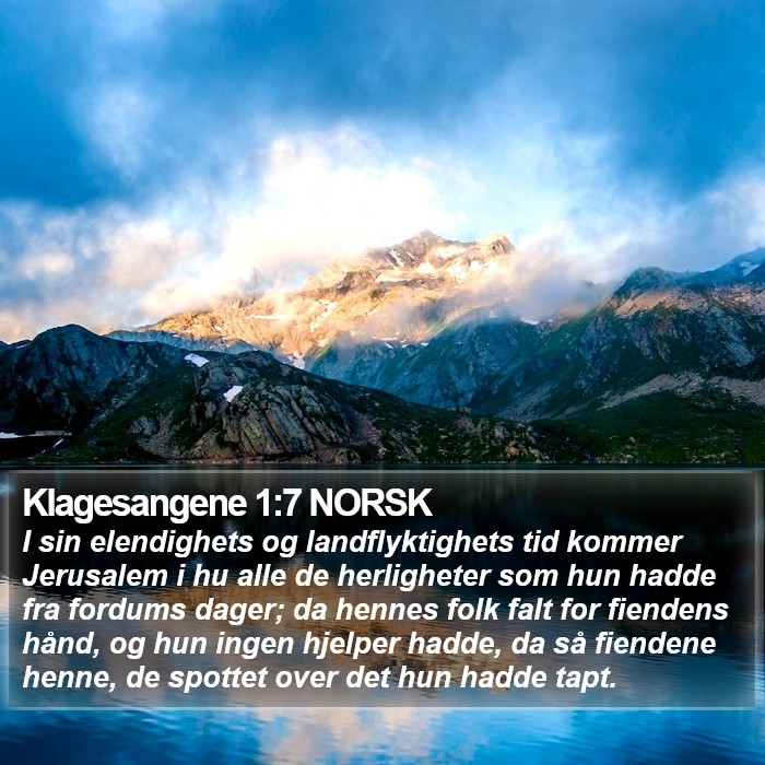 Klagesangene 1:7 NORSK Bible Study