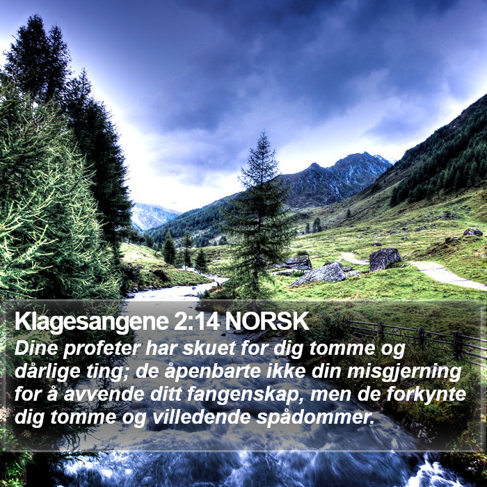 Klagesangene 2:14 NORSK Bible Study